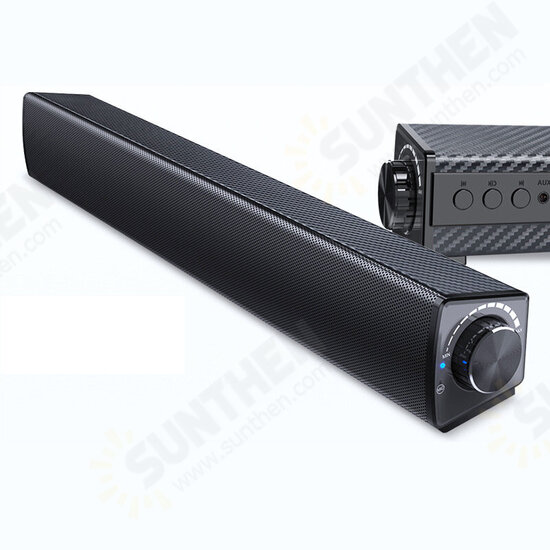 Y8 bluetooth Soundbar Bass Stereo 20W 45MM Dual Drivers Soundbox TF Card AUNX-In 2000mAh Remote Control Speaker with Mic