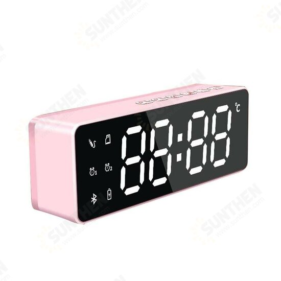 ZXL-B119 Wireless bluetooth Speaker Bass Subwoofer FM Radio TF Card Dual Alarm Clock 10W LED Mirror Soundbar with Mic ZXL-B119 Wireless bluetooth Speaker Bass Subwoofer FM Radio TF Card Dual Alarm Clock 10W LED Mirror Soundbar with Mic