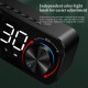 ZXL-B126 Alarm Clock bluetooth 5.0 Speaker Digital Display LED Wireless Subwoofer Music Player Mirror Dual Alarm Clock