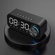 ZXL-B126 Alarm Clock bluetooth 5.0 Speaker Digital Display LED Wireless Subwoofer Music Player Mirror Dual Alarm Clock