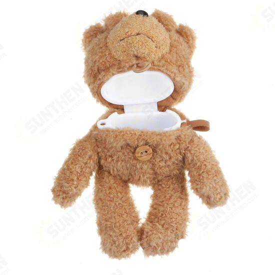 Bear Earphone Case Cute Soft Cover Storage Case for Airpods for iPhone Earphone