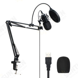 BW-CM2 Condenser Microphone USB Microphone Audio Dynamic System Kit Cantilever Bracket Anti-spray Net Set Sound Recording Vocal Microphone BW-CM2 Condenser Microphone USB Microphone Audio Dynamic System Kit Cantilever Bracket Anti-spray Net Set Sound Recording Vocal Microphone