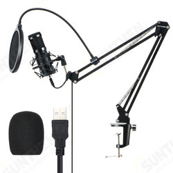 BW-CM2 Condenser Microphone USB Microphone Audio Dynamic System Kit Cantilever Bracket Anti-spray Net Set Sound Recording Vocal Microphone BW-CM2 Condenser Microphone USB Microphone Audio Dynamic System Kit Cantilever Bracket Anti-spray Net Set Sound Recording Vocal Microphone