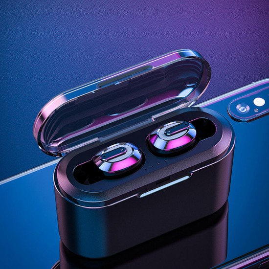 [CVC8.0 Noise Canceling] bluetooth 5.0 Mini Wireless Earphone IPX7 Waterproof Headphones With 3000mAh Charging Box Power Bank