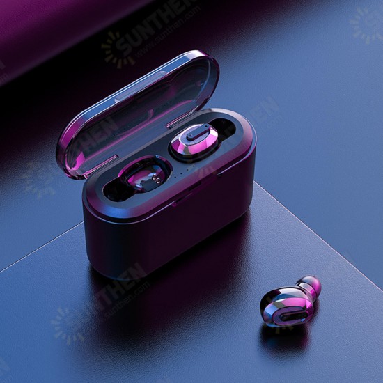 [CVC8.0 Noise Canceling] bluetooth 5.0 Mini Wireless Earphone IPX7 Waterproof Headphones With 3000mAh Charging Box Power Bank