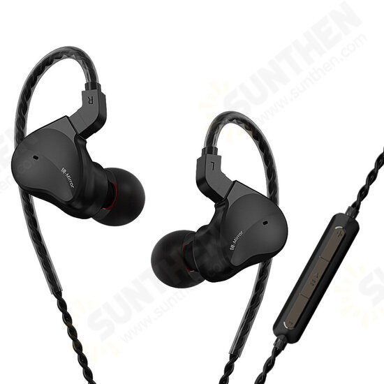 Mirror Wired Earphones Monitor Original HiFi Sound 2BA Drivers+10mm Big Dynamic Driver Ergonomic Noise Reduction Earbuds 3.5MM Sports Music Gaming In-Ear Headphones with Mic Mirror Wired Earphones Monitor Original HiFi Sound 2BA Drivers+10mm Big Dynamic Driver Ergonomic Noise Reduction Earbuds 3.5MM Sports Music Gaming In-Ear Headphones with Mic