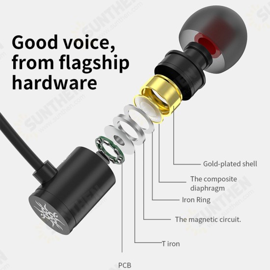 Stepless Wired Earphones HiFi Deep Bass Music Miniature Moving-coil In-ear Earbuds 6mm Gold-planted Unit Composite Diaphragm 3.5MM Sports Music Gaming In-Ear Headphones Stepless Wired Earphones HiFi Deep Bass Music Miniature Moving-coil In-ear Earbuds 6mm Gold-planted Unit Composite Diaphragm 3.5MM Sports Music Gaming In-Ear Headphones
