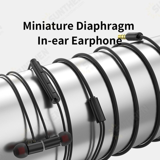 Stepless Wired Earphones HiFi Deep Bass Music Miniature Moving-coil In-ear Earbuds 6mm Gold-planted Unit Composite Diaphragm 3.5MM Sports Music Gaming In-Ear Headphones Stepless Wired Earphones HiFi Deep Bass Music Miniature Moving-coil In-ear Earbuds 6mm Gold-planted Unit Composite Diaphragm 3.5MM Sports Music Gaming In-Ear Headphones