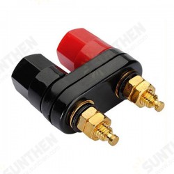 Couple Terminals Red Black Connector Amplifier Binding Post Banana Speaker Plug Jack Couple Terminals Red Black Connector Amplifier Binding Post Banana Speaker Plug Jack
