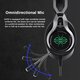 GH05 Wired Gaming Headphones USB 7.1 Stereo Surround Sound ENC Noise Reduction 50MM Driver Luminous Gaming Headset with Mic for Laptop PC Computer