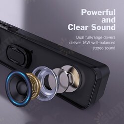 1388 Mini Sound Bar Wireless bluetooth 5.0 Computer Speaker Subwoofer Stereo 8W x2 Soundbar Powerful and Clear Loudspeaker Speakers 1388 Mini Sound Bar Wireless bluetooth 5.0 Computer Speaker Subwoofer Stereo 8W x2 Soundbar Powerful and Clear Loudspeaker Speakers