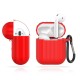 Portable Shockproof Dirtproof Silicone Wireless bluetooth Earphone Storage Case with Anti-lost Rope & Keychain for Apple Airpods 1/2 Portable Shockproof Dirtproof Silicone Wireless bluetooth Earphone Storage Case with Anti-lost Rope & Keychain for Apple Airpods 1/2