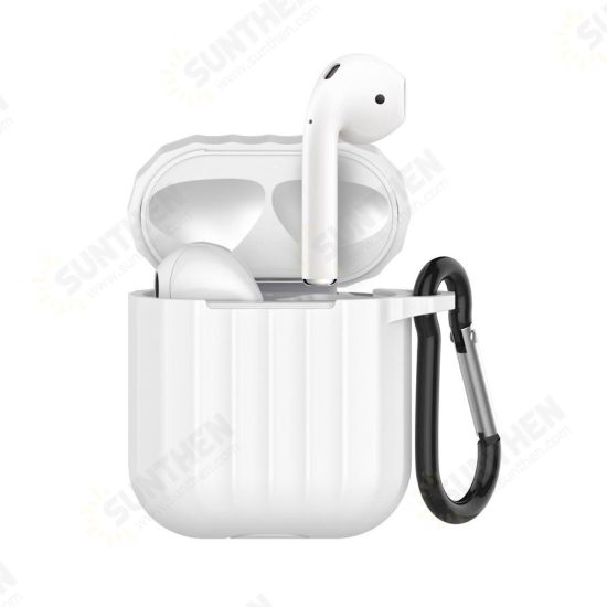 Portable Shockproof Dirtproof Silicone Wireless bluetooth Earphone Storage Case with Anti-lost Rope & Keychain for Apple Airpods 1/2 Portable Shockproof Dirtproof Silicone Wireless bluetooth Earphone Storage Case with Anti-lost Rope & Keychain for Apple Airpods 1/2