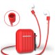 Portable Shockproof Dirtproof Silicone Wireless bluetooth Earphone Storage Case with Anti-lost Rope & Keychain for Apple Airpods 1/2 Portable Shockproof Dirtproof Silicone Wireless bluetooth Earphone Storage Case with Anti-lost Rope & Keychain for Apple Airpods 1/2