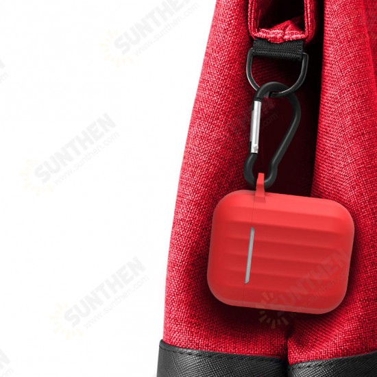 Portable Shockproof Dirtproof Silicone Wireless bluetooth Earphone Storage Case with Anti-lost Rope & Keychain for Apple Airpods 1/2 Portable Shockproof Dirtproof Silicone Wireless bluetooth Earphone Storage Case with Anti-lost Rope & Keychain for Apple Airpods 1/2