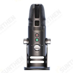 Condenser Wired Microphone 360° Coventable Six Sound Mode RGB Effect Recording Mic for PC Phone Condenser Wired Microphone 360° Coventable Six Sound Mode RGB Effect Recording Mic for PC Phone