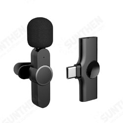 EP033 Mini Type-C Lightnings Plug Play Lapel Microphone Wireless Lavalier Mic for Live Stream Vloggers Interview Auto-syncs Clip-on EP033 Mini Type-C Lightnings Plug Play Lapel Microphone Wireless Lavalier Mic for Live Stream Vloggers Interview Auto-syncs Clip-on