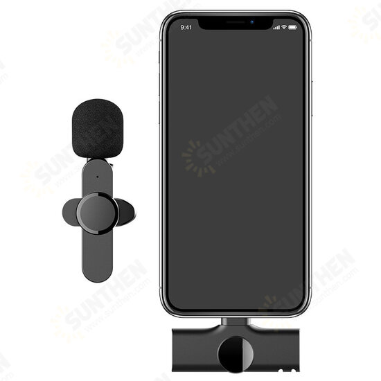 EP033 Mini Type-C Lightnings Plug Play Lapel Microphone Wireless Lavalier Mic for Live Stream Vloggers Interview Auto-syncs Clip-on EP033 Mini Type-C Lightnings Plug Play Lapel Microphone Wireless Lavalier Mic for Live Stream Vloggers Interview Auto-syncs Clip-on