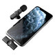 EP033 Mini Type-C Lightnings Plug Play Lapel Microphone Wireless Lavalier Mic for Live Stream Vloggers Interview Auto-syncs Clip-on EP033 Mini Type-C Lightnings Plug Play Lapel Microphone Wireless Lavalier Mic for Live Stream Vloggers Interview Auto-syncs Clip-on