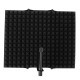Foldable Microphone Acoustic Isolation Shield Acoustic Foams Studio Three-door Noise Enclosure Panel Filter Foldable Microphone Acoustic Isolation Shield Acoustic Foams Studio Three-door Noise Enclosure Panel Filter