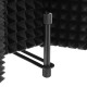 Foldable Microphone Acoustic Isolation Shield Acoustic Foams Studio Three-door Noise Enclosure Panel Filter Foldable Microphone Acoustic Isolation Shield Acoustic Foams Studio Three-door Noise Enclosure Panel Filter
