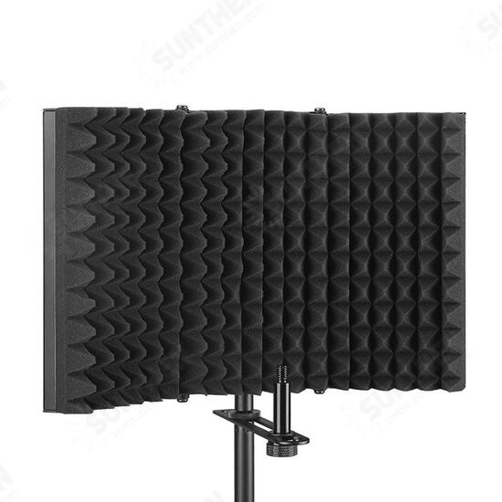 Foldable Microphone Acoustic Isolation Shield Studio Foams Panel for Recording Live Broadcast Microphone Foldable Microphone Acoustic Isolation Shield Studio Foams Panel for Recording Live Broadcast Microphone