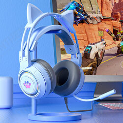 G25 Gaming Headphone 3.5mm+ USB Wired Headset 50mm Large Drivers Colorful Light Cute Headset with Mic G25 Gaming Headphone 3.5mm+ USB Wired Headset 50mm Large Drivers Colorful Light Cute Headset with Mic