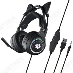G25 Gaming Headphone 3.5mm+ USB Wired Headset 50mm Large Drivers Colorful Light Cute Headset with Mic G25 Gaming Headphone 3.5mm+ USB Wired Headset 50mm Large Drivers Colorful Light Cute Headset with Mic