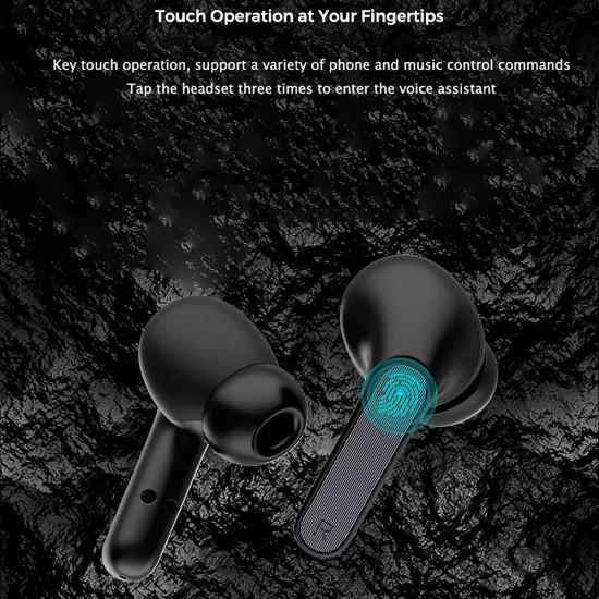 V19 TWS bluetooth V5.0 Earphone 10mm Driver Unit Stereo EDR Noise Cancelling 400mAh Battery Touch Control Sports Headset