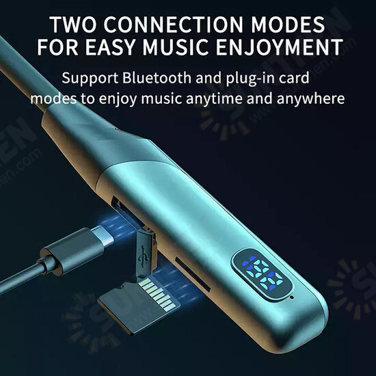 H6 Wireless Earphone bluetooth V5.3 HiFi Sound 400mAh LED Battery Display Waterproof Soft Wire Sports Neck Hanging Headset H6 Wireless Earphone bluetooth V5.3 HiFi Sound 400mAh LED Battery Display Waterproof Soft Wire Sports Neck Hanging Headset
