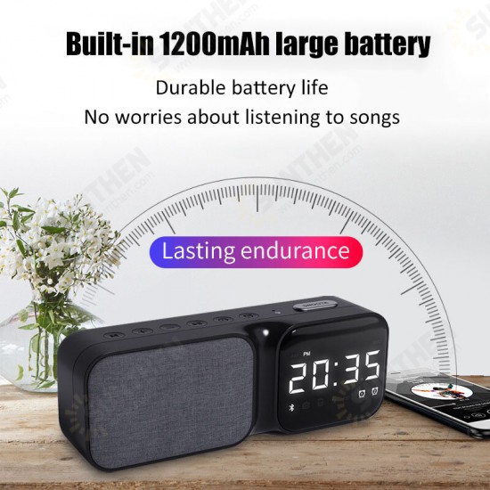 HF16 5W bluetooth 5.0 Speaker Portable Speaker HiFi Stereo Subwoofer Surround Sound 1200mAh Battery Digital Display FM Radio Alarm Clock Support AUX TF Card Play Outdoor Wireless Speaker HF16 5W bluetooth 5.0 Speaker Portable Speaker HiFi Stereo Subwoofer Surround Sound 1200mAh Battery Digital Display FM Radio Alarm Clock Support AUX TF Card Play Outdoor Wireless Speaker