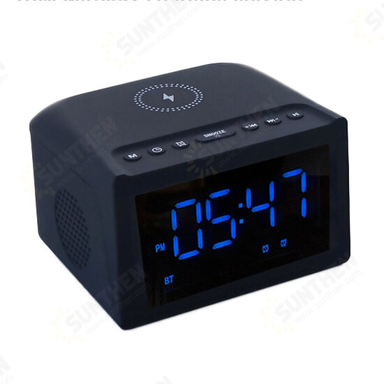 HF18W 10W bluetooth 5.0 Speaker Portable Speaker HiFi Stereo Subwoofer Surround Sound HD Audio 1000mAh Battery LED Display FM Radio Alarm Clock Phone Charger Hands-free Calls HF18W 10W bluetooth 5.0 Speaker Portable Speaker HiFi Stereo Subwoofer Surround Sound HD Audio 1000mAh Battery LED Display FM Radio Alarm Clock Phone Charger Hands-free Calls