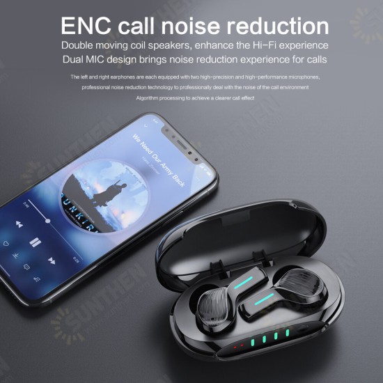 T12 TWS bluetooth 5.0 Earphone QCC3020 APT Hifi Bass ENC Noise Reduction Headphones Touch Control Headphone with Mic T12 TWS bluetooth 5.0 Earphone QCC3020 APT Hifi Bass ENC Noise Reduction Headphones Touch Control Headphone with Mic