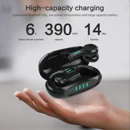 T12 TWS bluetooth 5.0 Earphone QCC3020 APT Hifi Bass ENC Noise Reduction Headphones Touch Control Headphone with Mic T12 TWS bluetooth 5.0 Earphone QCC3020 APT Hifi Bass ENC Noise Reduction Headphones Touch Control Headphone with Mic