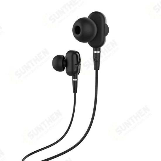 M62 3.5mm In-ear Stereo Earphone Dual Drive Headphones with Mic for iPhone Samsung M62 3.5mm In-ear Stereo Earphone Dual Drive Headphones with Mic for iPhone Samsung