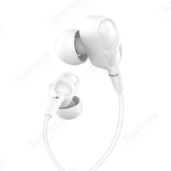 M62 3.5mm In-ear Stereo Earphone Dual Drive Headphones with Mic for iPhone Samsung M62 3.5mm In-ear Stereo Earphone Dual Drive Headphones with Mic for iPhone Samsung