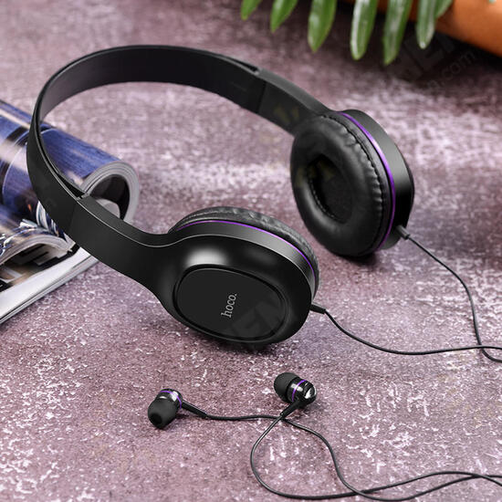W24 Universal Music Set of Wired Headphone With 3.5mm Earphone With Mic for PC Computer Phone