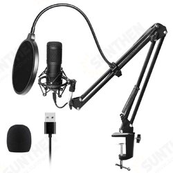 BM-800USB Professional 192KHz/24Bit HD Drive USB Condenser Microphone Kit with Stand Mount BM-800USB Professional 192KHz/24Bit HD Drive USB Condenser Microphone Kit with Stand Mount