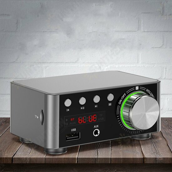 HiFi Mini Digital Amplifier bluetooth 5.0 Amplifier RCA Stereo Sound TF Card U Disk AUX Lossless Sound Powerful Digital Amplifier for TV Computer HiFi Mini Digital Amplifier bluetooth 5.0 Amplifier RCA Stereo Sound TF Card U Disk AUX Lossless Sound Powerful Digital Amplifier for TV Computer