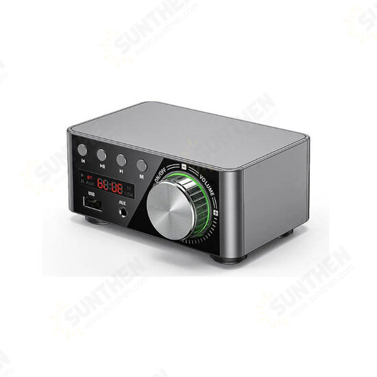 HiFi Mini Digital Amplifier bluetooth 5.0 Amplifier RCA Stereo Sound TF Card U Disk AUX Lossless Sound Powerful Digital Amplifier for TV Computer HiFi Mini Digital Amplifier bluetooth 5.0 Amplifier RCA Stereo Sound TF Card U Disk AUX Lossless Sound Powerful Digital Amplifier for TV Computer
