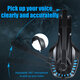 V-6 Gaming Headset Computer Headphone LED Luminous Headset Surround Sound Bass RGB Game With Microphone