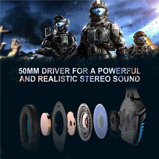 V-6 Gaming Headset Computer Headphone LED Luminous Headset Surround Sound Bass RGB Game With Microphone