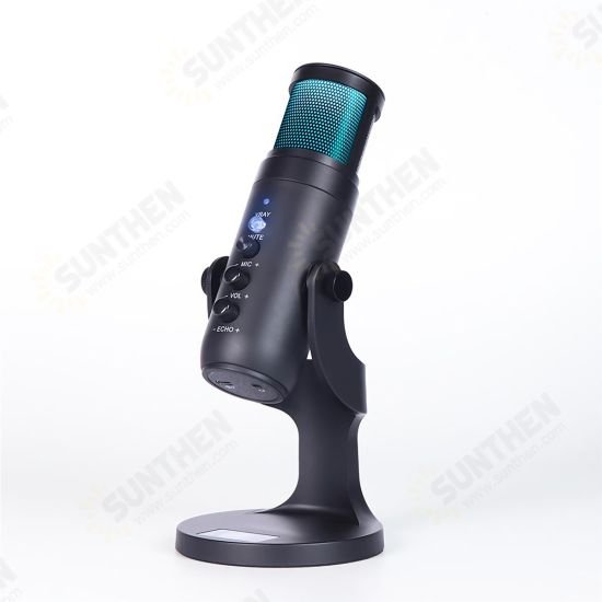JD-950 USB Microphone Stand Gaming Live Streaming RGB Light Condenser Microphone for Recording PC Computer JD-950 USB Microphone Stand Gaming Live Streaming RGB Light Condenser Microphone for Recording PC Computer