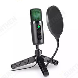 BM-501 USB Desktop Stand Microphone 360° Adjustable RGB Lighting Meeting Recording Mic for Laptop PC Tablet BM-501 USB Desktop Stand Microphone 360° Adjustable RGB Lighting Meeting Recording Mic for Laptop PC Tablet