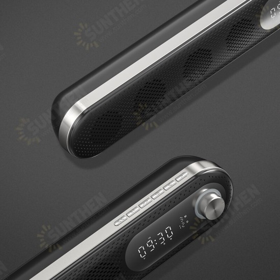 K7 Wireless Soundbar bluetooth Speaker Home Theater Sound System Super Bass Subwoofer with Alarm Clock Support TF Card K7 Wireless Soundbar bluetooth Speaker Home Theater Sound System Super Bass Subwoofer with Alarm Clock Support TF Card