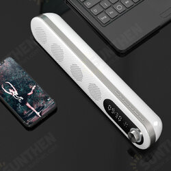 K7 Wireless Soundbar bluetooth Speaker Home Theater Sound System Super Bass Subwoofer with Alarm Clock Support TF Card