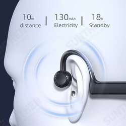 KS19 True Bone Conduction Earphone bluetooth V5.0 HiFi Sound 360° Flexible IPX5 Waterproof HD Call Sports Earhooks Earphone KS19 True Bone Conduction Earphone bluetooth V5.0 HiFi Sound 360° Flexible IPX5 Waterproof HD Call Sports Earhooks Earphone