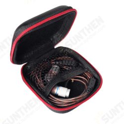Mini Retro Earphone Cable Housing Storage Bag Box For Headphone