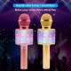 Karaoke 858L microphone with LED Lights, bluetooth, Studio microphone, Corner Recorder Karaoke 858L microphone with LED Lights, bluetooth, Studio microphone, Corner Recorder