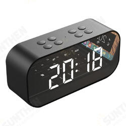 BT501 Wireless bluetooth 5.0 Speaker Dual Alarm Clock LED Display Stereo TF Card Mic Speaker BT501 Wireless bluetooth 5.0 Speaker Dual Alarm Clock LED Display Stereo TF Card Mic Speaker